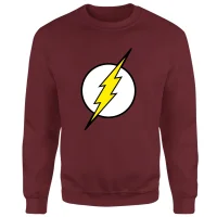 Justice League Flash Logo Sweatshirt - Burgundy - undefined undefined