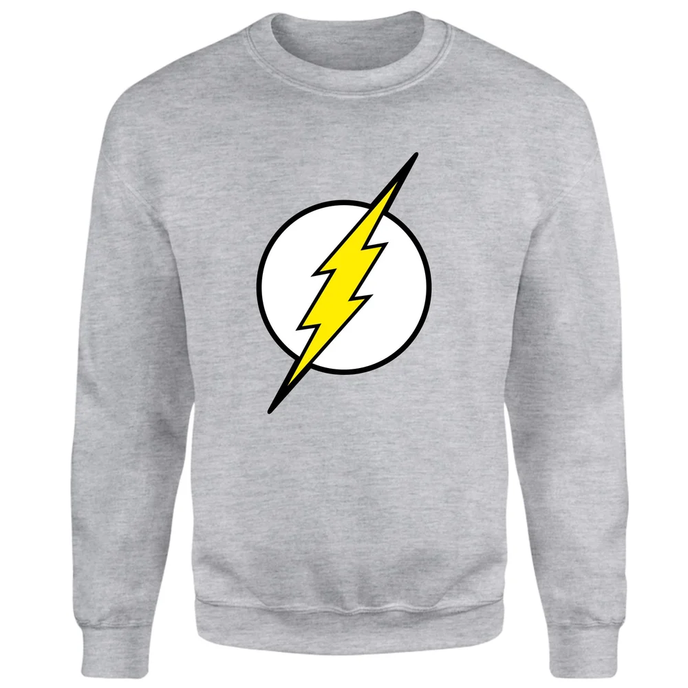 Justice League Flash Logo Sweatshirt - Grey - S Image 1