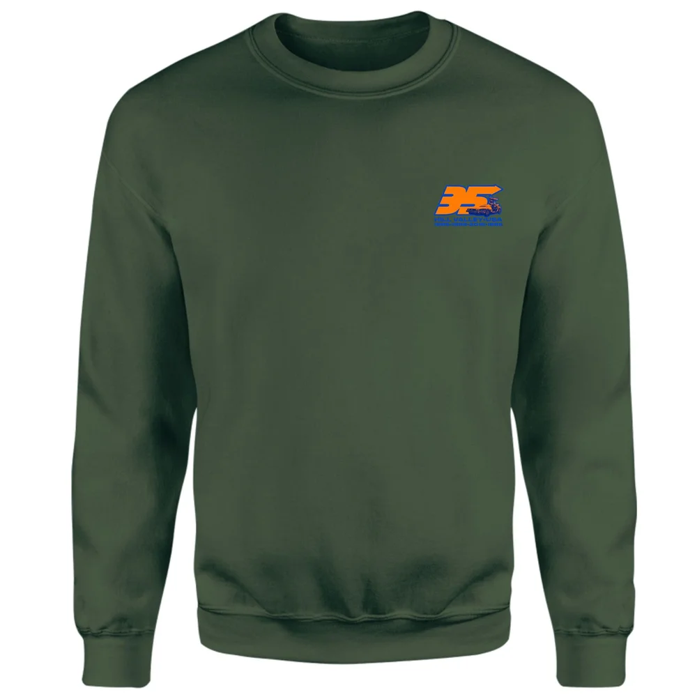 Back To The Future 35 Hill Valley Front Sweatshirt - Green - XS Image 1