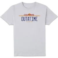 Back To The Future Outatime Plate Men's T-Shirt - White - undefined undefined