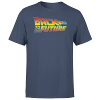 Back To The Future Classic Logo Men's T-Shirt - Navy - undefined undefined