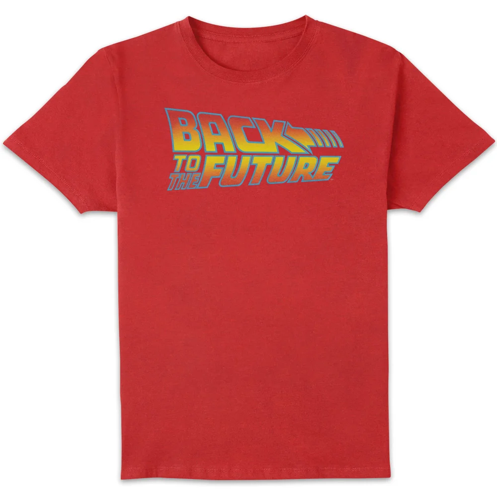 Back To The Future Classic Logo Men's T-Shirt - Red - S Image 1