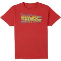 Back To The Future Classic Logo Men's T-Shirt - Red
