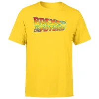 Back To The Future Classic Logo Men's T-Shirt - Yellow