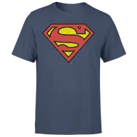 Official Superman Crackle Logo Men's T-Shirt - Navy - undefined undefined