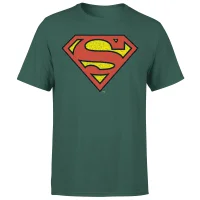 Official Superman Crackle Logo Men's T-Shirt - Green - undefined undefined
