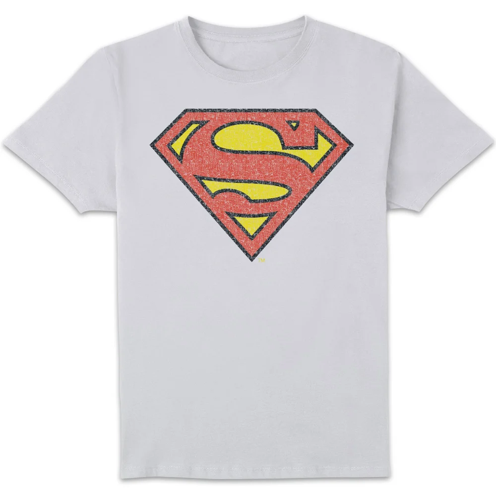 Official Superman Crackle Logo Men's T-Shirt - White - S Image 1