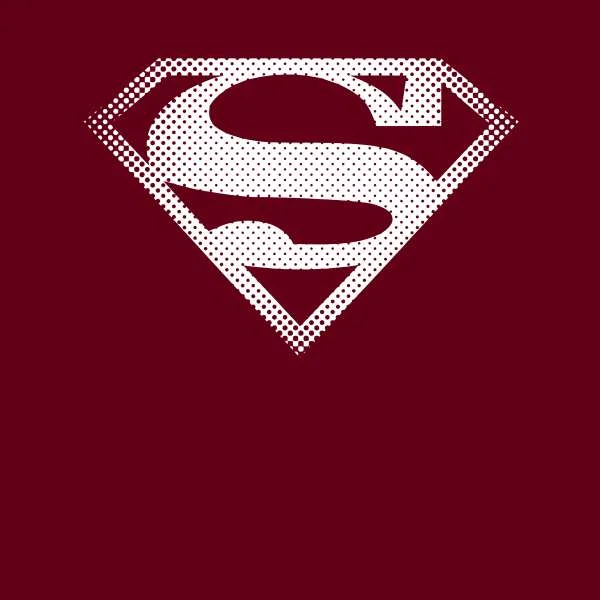 Superman Spot Logo Men's T-Shirt - Burgundy