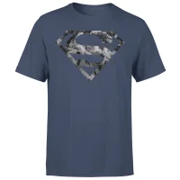 Marble Superman Logo Men's T-Shirt - Navy - undefined undefined