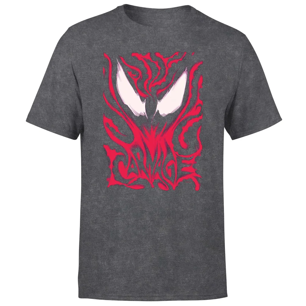 Venom Carnage Men's T-Shirt - Black Acid Wash - S - Black Acid Wash Image 1