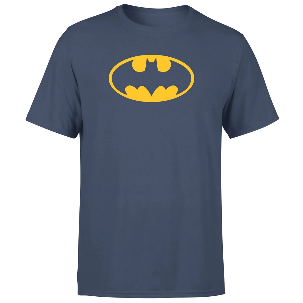 Justice League Batman Logo Men's T-Shirt - Navy - S Image 1