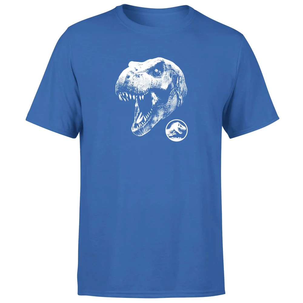 Jurassic Park T Rex Men's T-Shirt - Blue - S Image 1