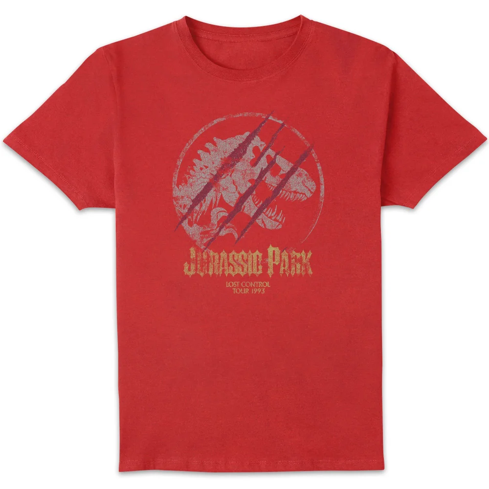 Jurassic Park Lost Control Men's T-Shirt - Red - S Image 1