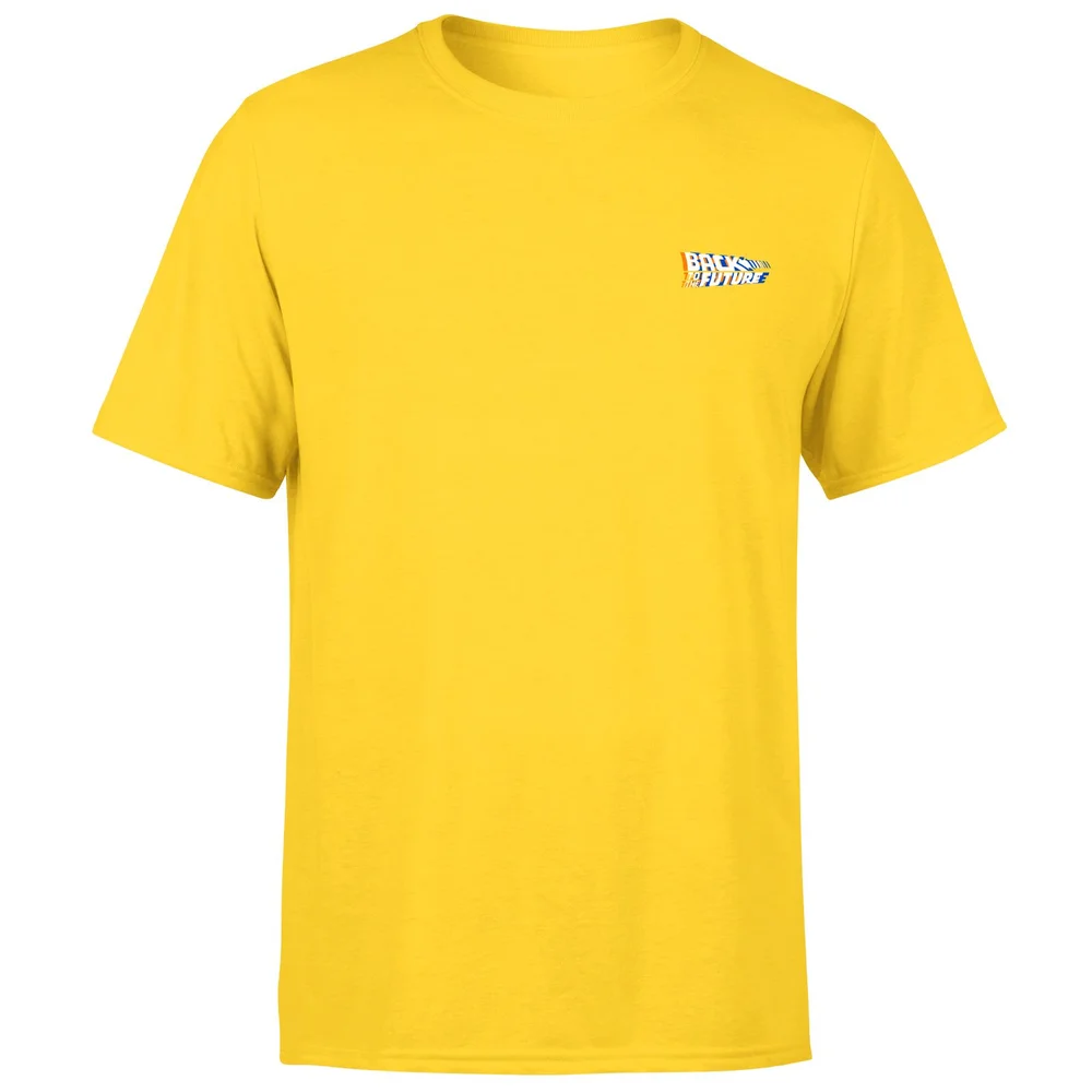 Back To The Future Men's T-Shirt - Yellow - S Image 1