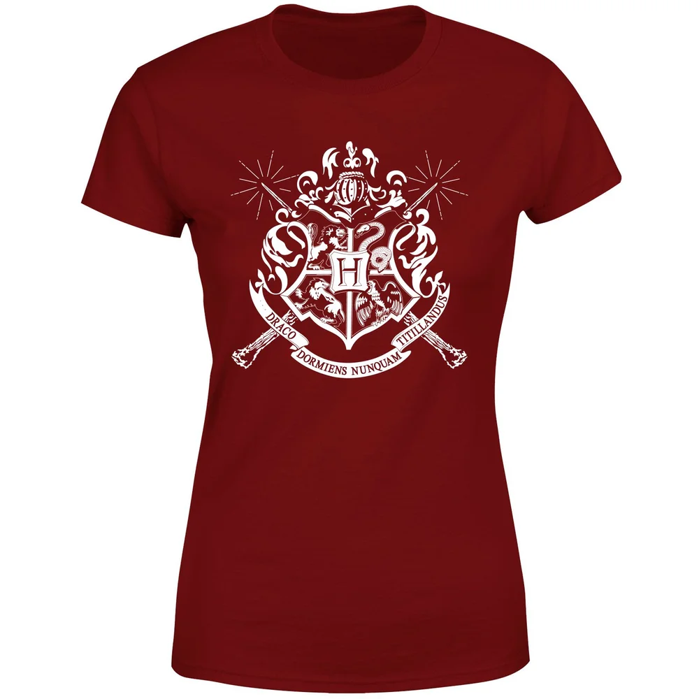 Harry Potter Hogwarts House Crest Women's T-Shirt - Burgundy - XS Image 1