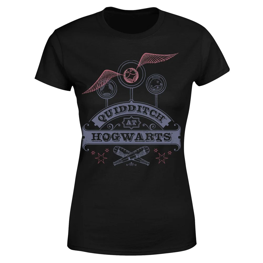 Harry Potter Quidditch At Hogwarts Women's T-Shirt - Black - XS Image 1