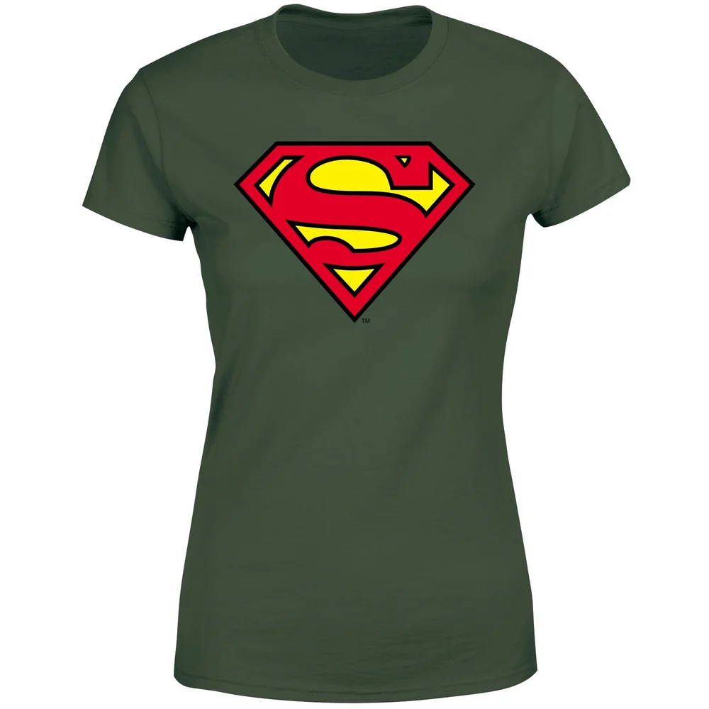 Official Superman Shield Women's T-Shirt - Green - XS Image 1