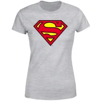 Official Superman Shield Women's T-Shirt - Grey - undefined undefined