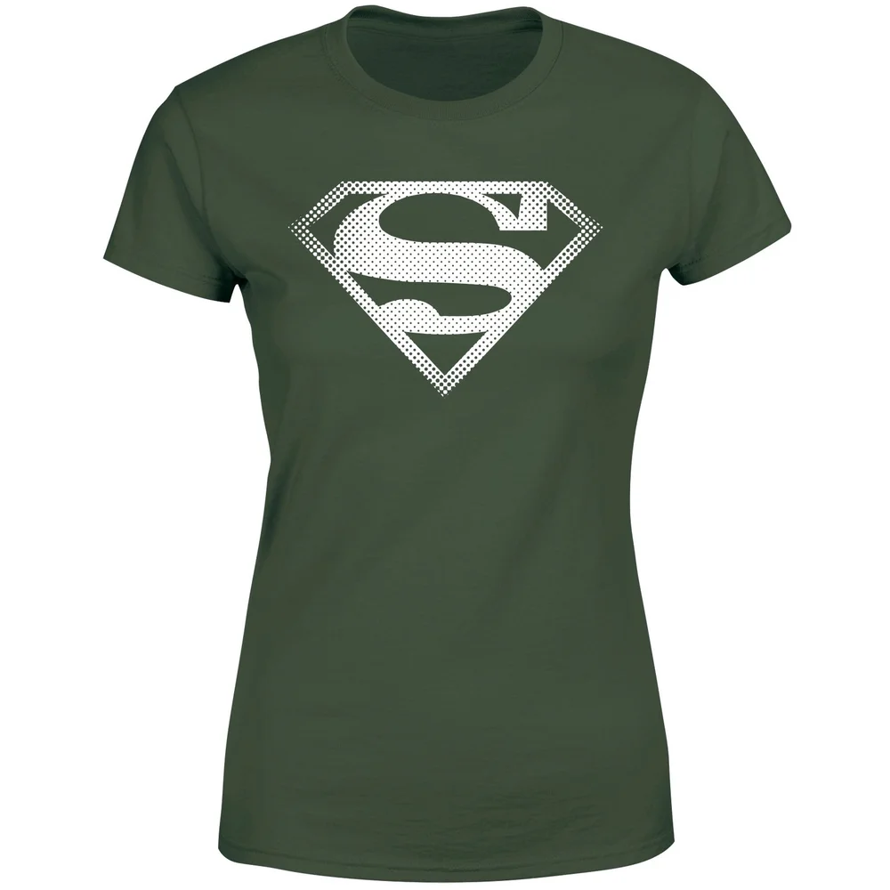 Superman Spot Logo Women's T-Shirt - Green - XS Image 1