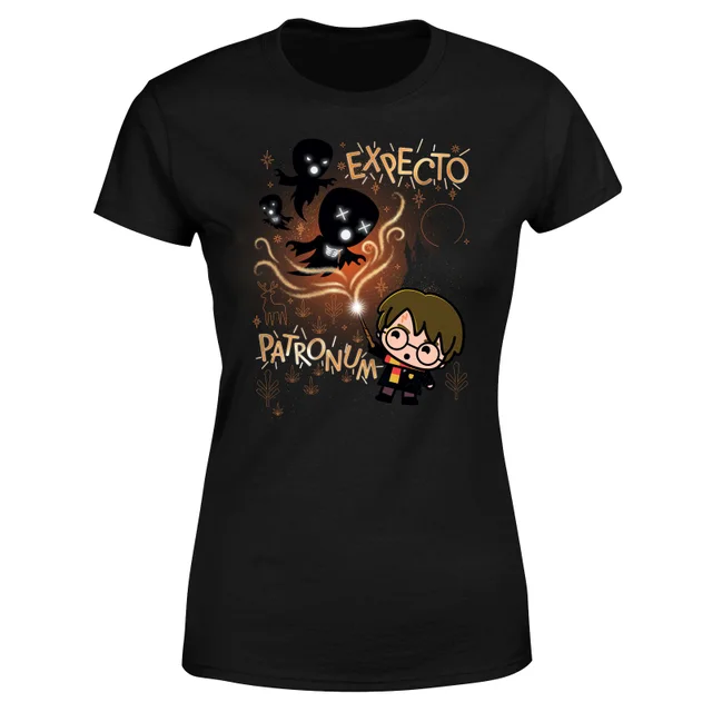 Harry Potter Kids Expecto Patronum Women's T-Shirt - Black