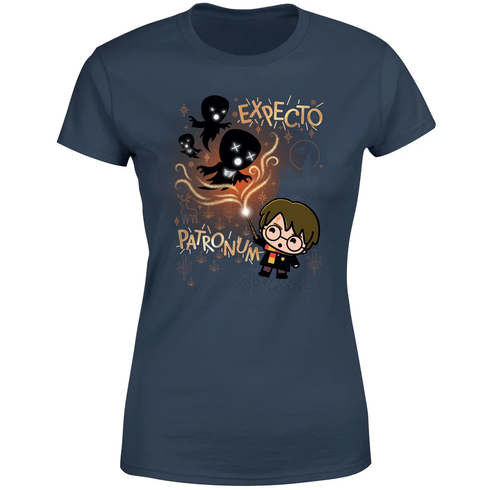 Harry Potter Kids Expecto Patronum Women's T-Shirt - Navy - XS Image 1