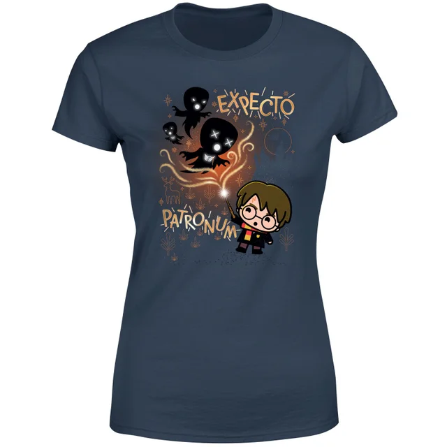 Harry Potter Kids Expecto Patronum Women's T-Shirt - Navy