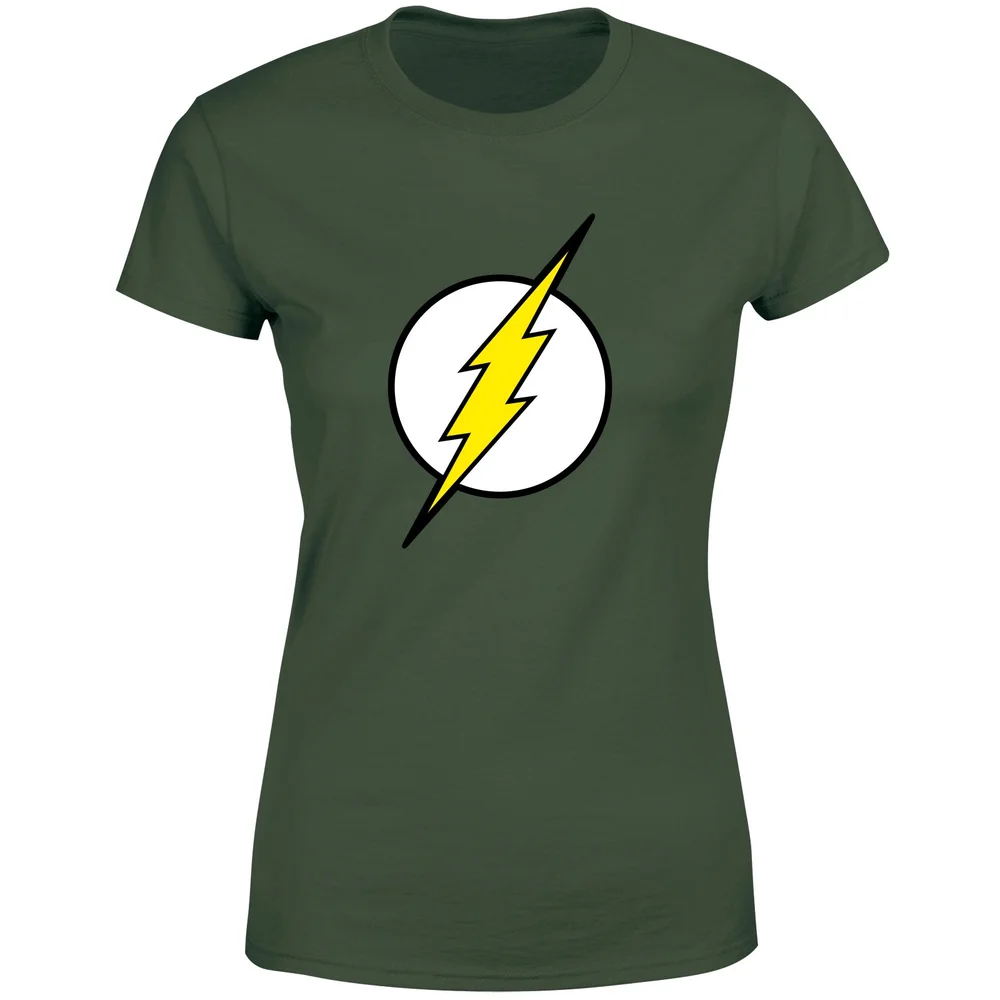 Justice League Flash Logo Women's T-Shirt - Green - XS Image 1