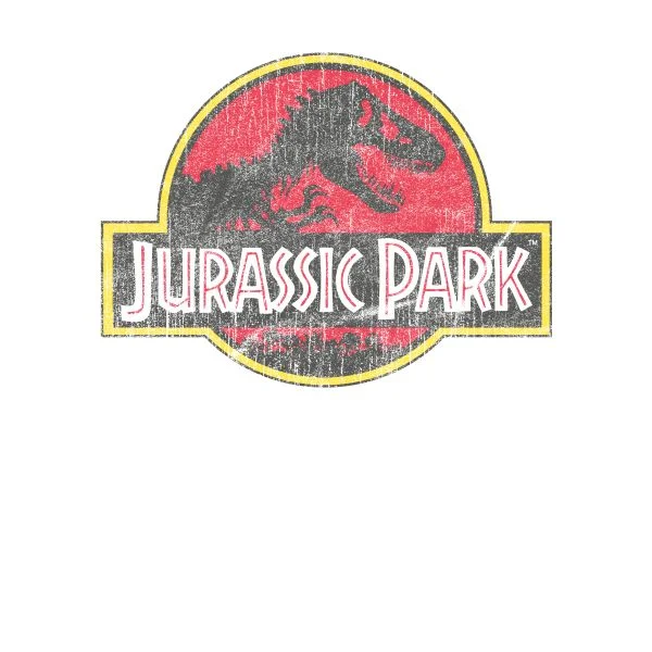 Jurassic Park Logo Vintage Women's T-Shirt - White