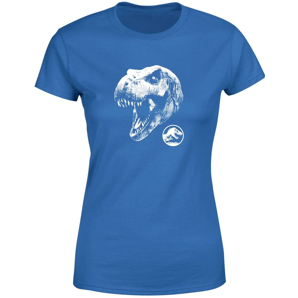 Jurassic Park T Rex Women's T-Shirt - Blue - XS Image 1