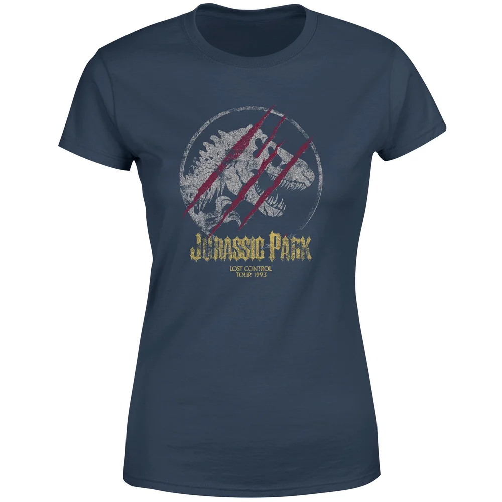 Jurassic Park Lost Control Women's T-Shirt - Navy - XS Image 1