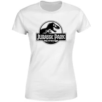 Jurassic Park Logo Women's T-Shirt - White - undefined undefined