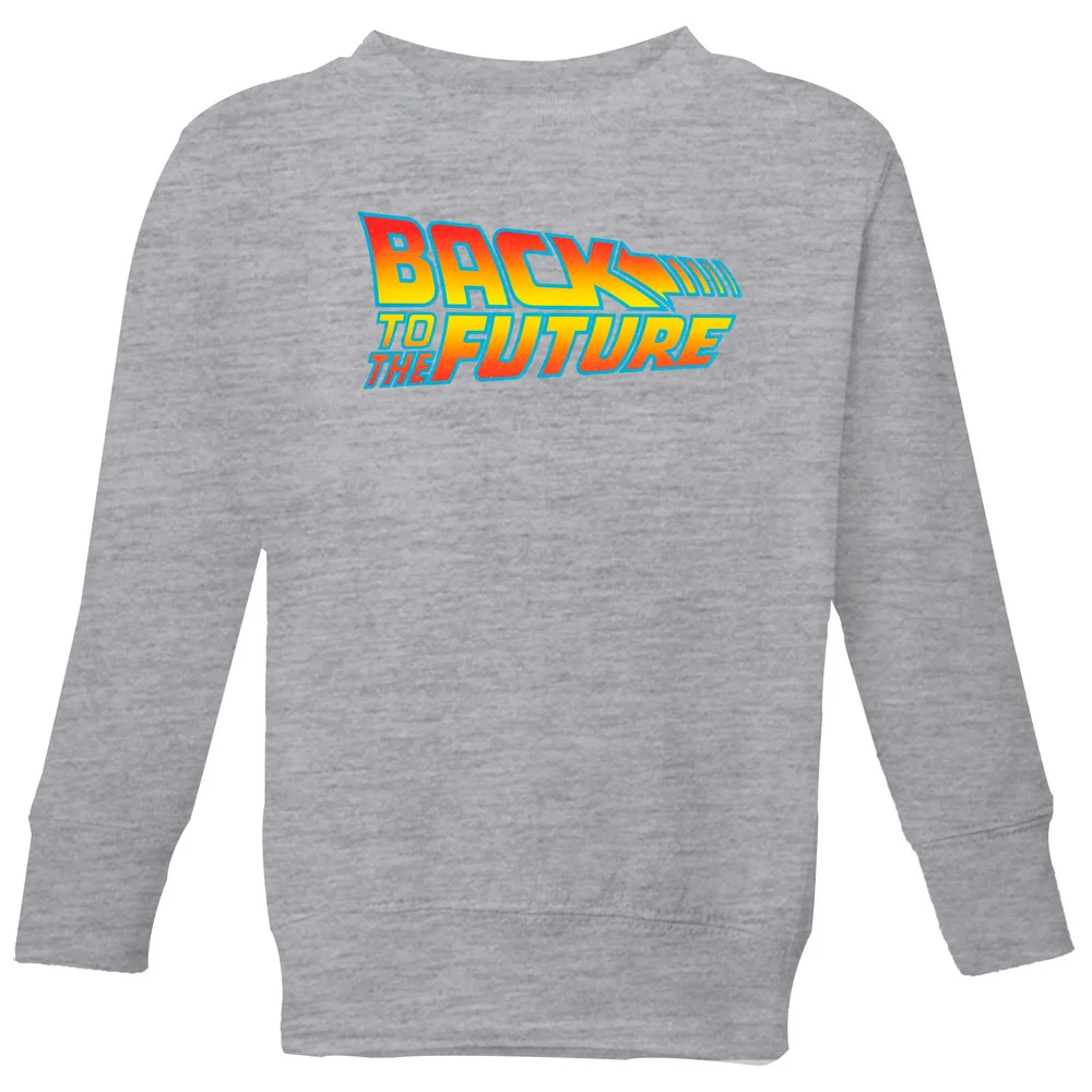 Back To The Future Classic Logo Kids' Sweatshirt - Grey - 3-4 Years Image 1