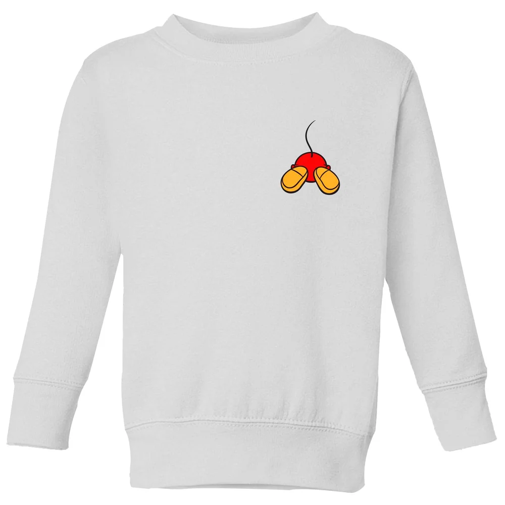 Disney Mickey Mouse Backside Kids' Sweatshirt - White - 3-4 Years Image 1