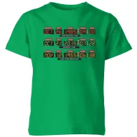 Back To The Future Destination Clock Kids' T-Shirt - Green - undefined undefined
