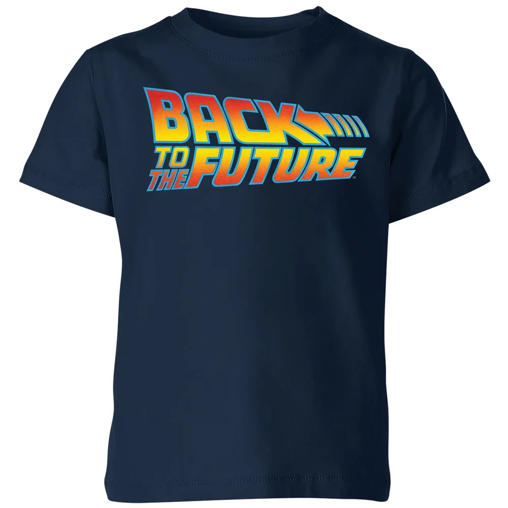 Back To The Future Classic Logo Kids' T-Shirt - Navy - 3-4 Years Image 1