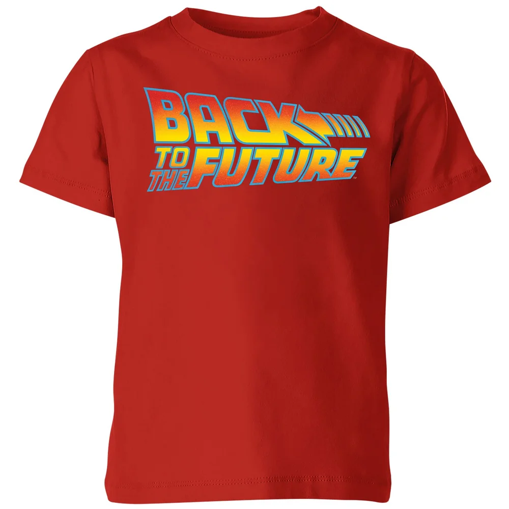 Back To The Future Classic Logo Kids' T-Shirt - Red - 3-4 Years Image 1