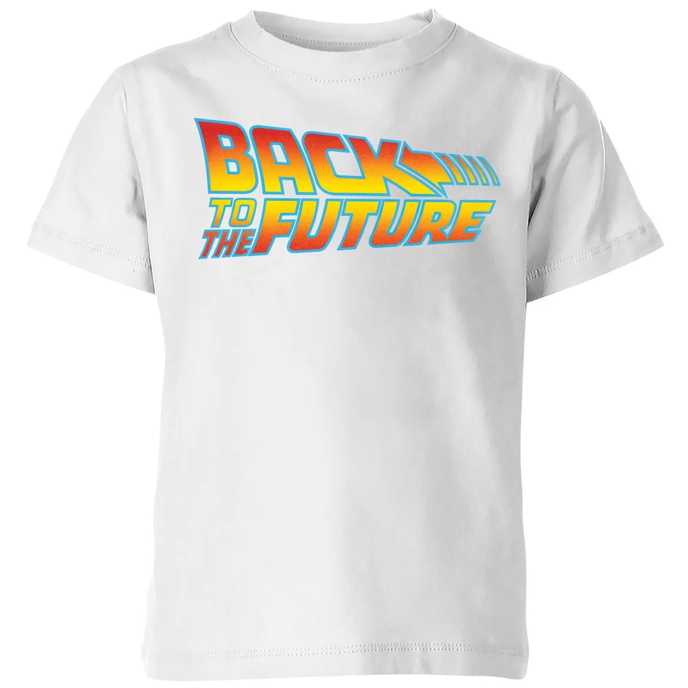 Back To The Future Classic Logo Kids' T-Shirt - White - 3-4 Years Image 1