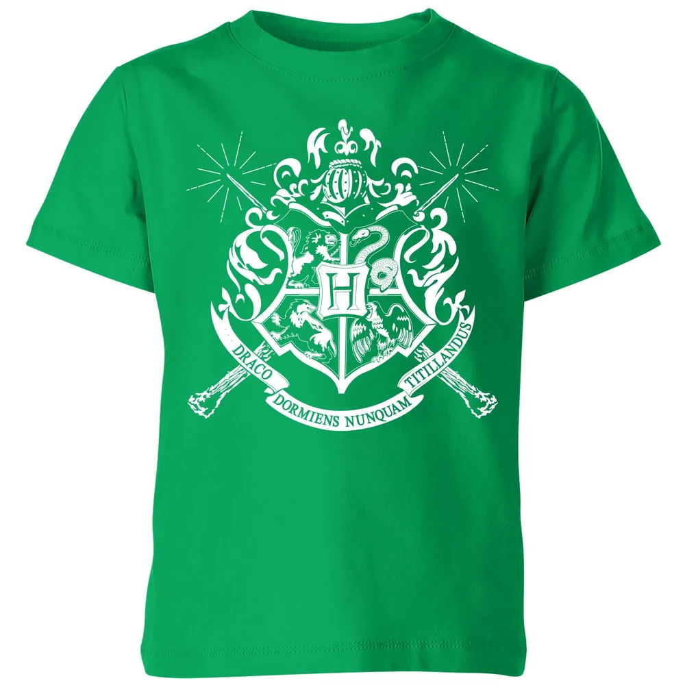 Harry Potter Hogwarts House Crest Kids' T-Shirt - Green - 3-4 Years Image 1