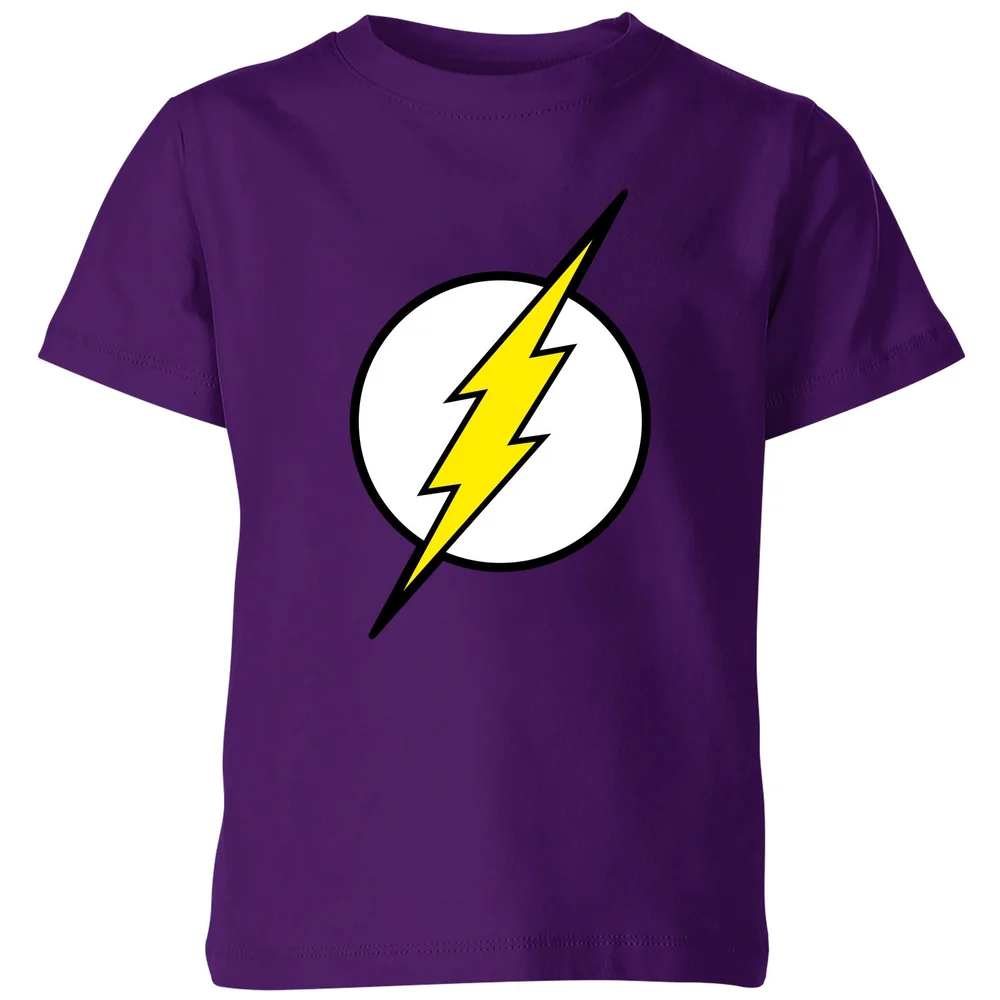 Justice League Flash Logo Kids' T-Shirt - Purple - 3-4 Years Image 1