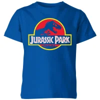 Jurassic Park Logo Kids' T-Shirt - Blue - undefined undefined