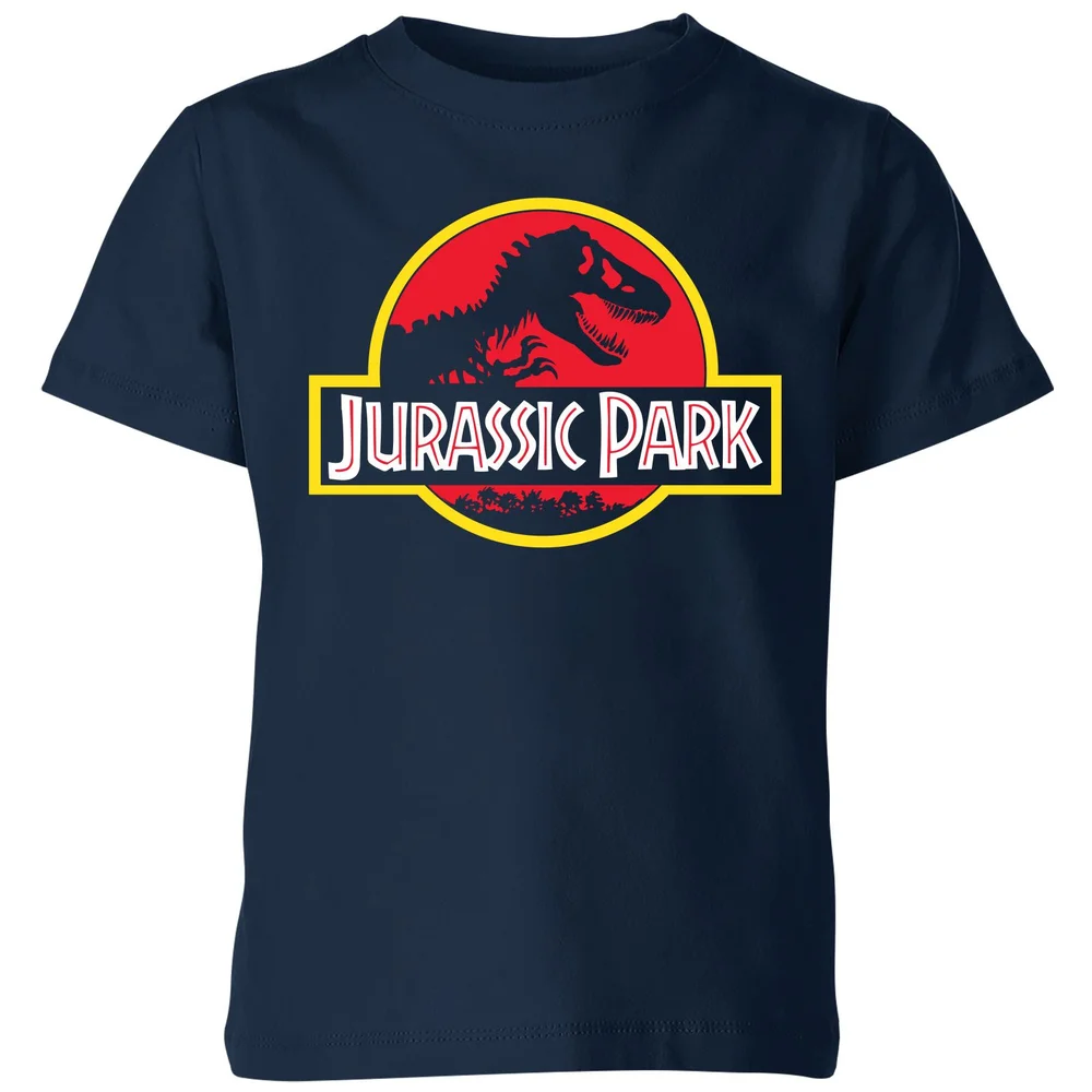 Jurassic Park Logo Kids' T-Shirt - Navy - 3-4 Years Image 1