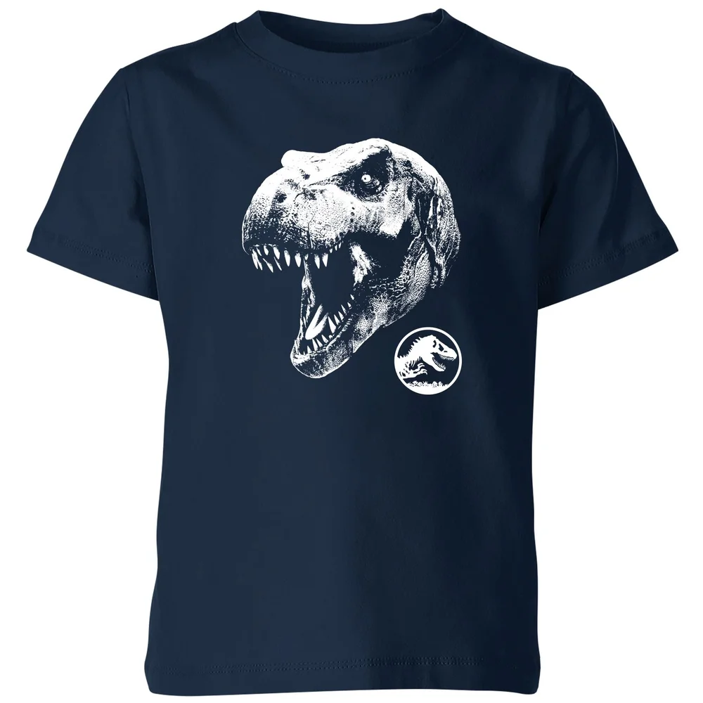 Jurassic Park T Rex Kids' T-Shirt - Navy - 3-4 Years Image 1