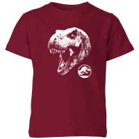 Jurassic Park T Rex Kids' T-Shirt - Burgundy