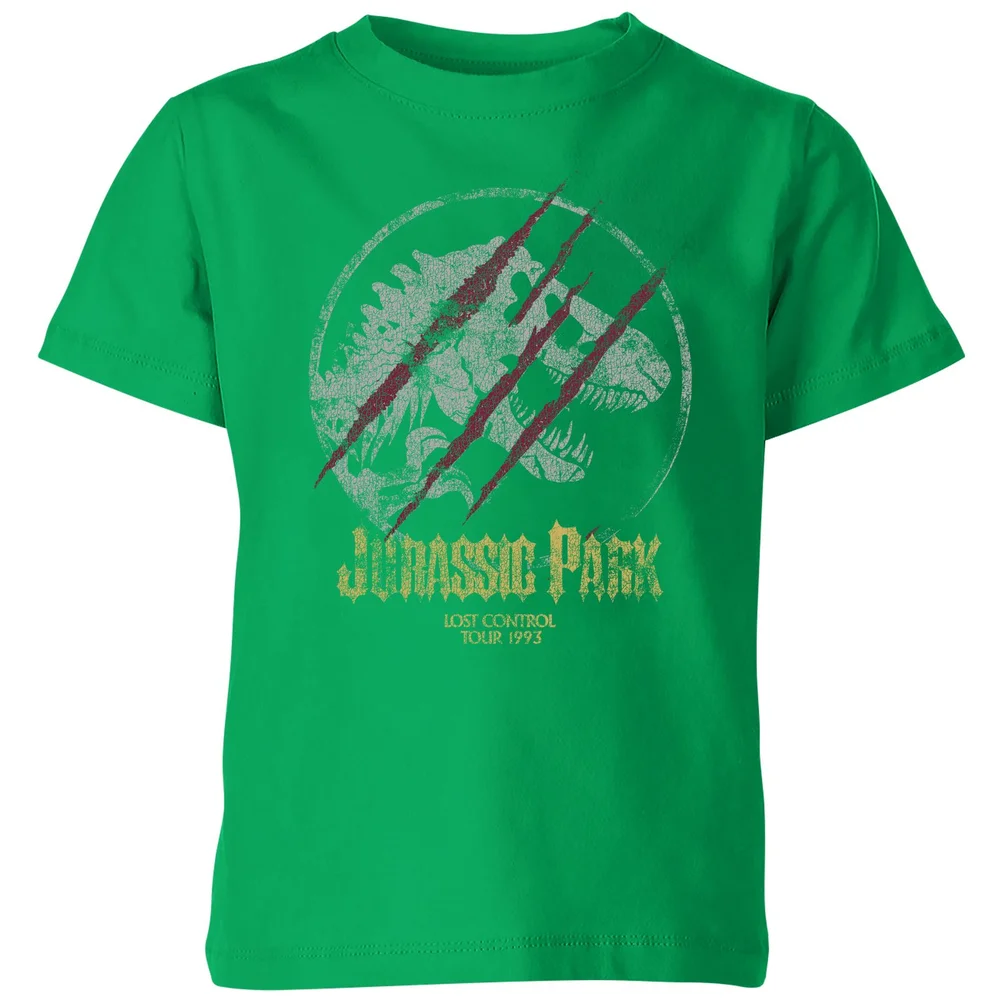 Jurassic Park Lost Control Kids' T-Shirt - Green - 3-4 Years Image 1