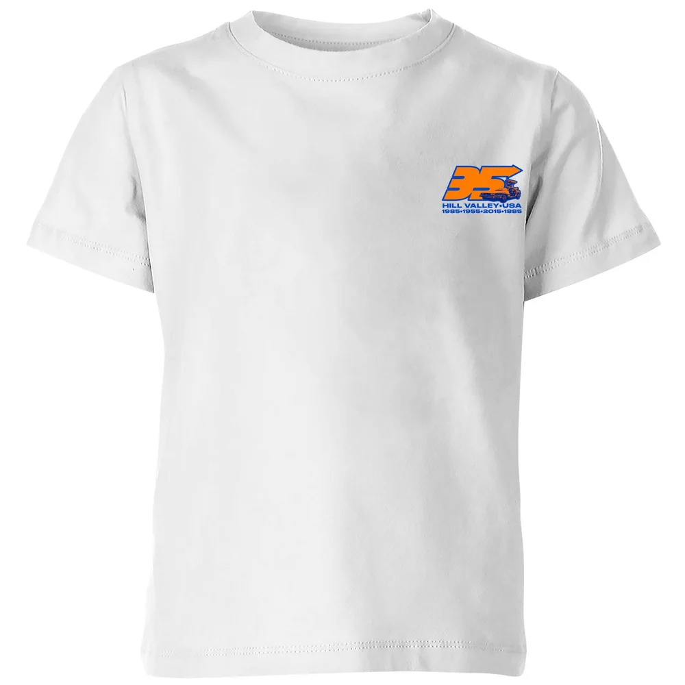 Back To The Future 35 Hill Valley Front Kids' T-Shirt - White - 3-4 Years Image 1