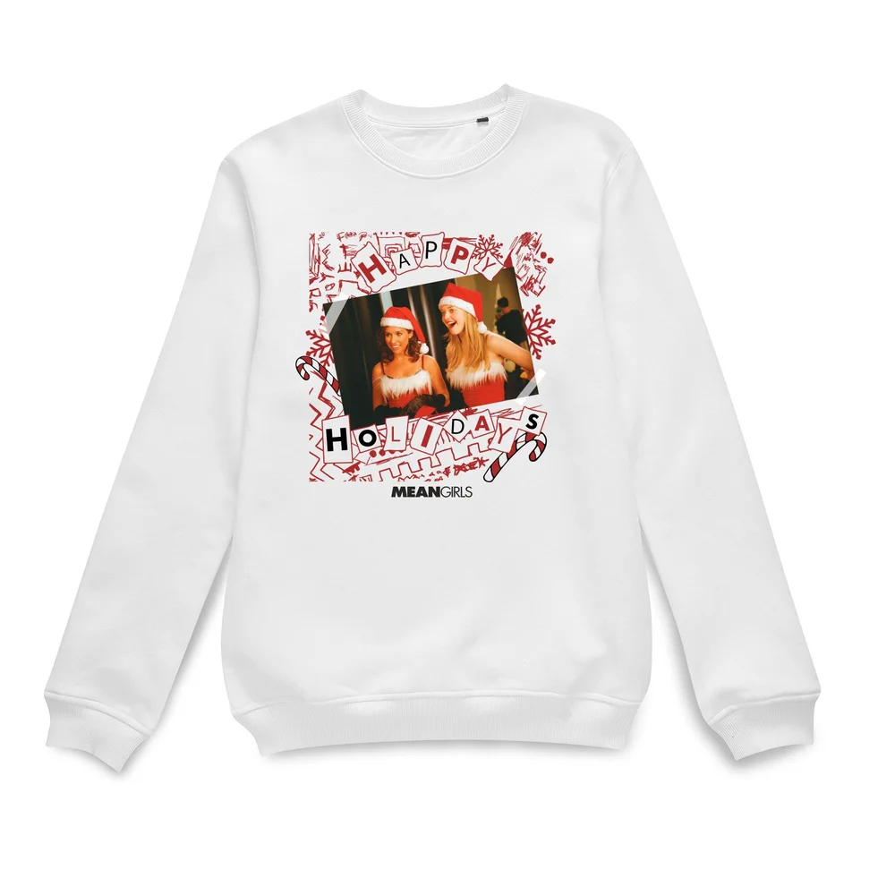 Mean Girls Jingle Bell Rock Christmas Jumper - White - S Image 1