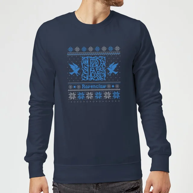 Harry Potter Ravenclaw Christmas Christmas Jumper - Navy