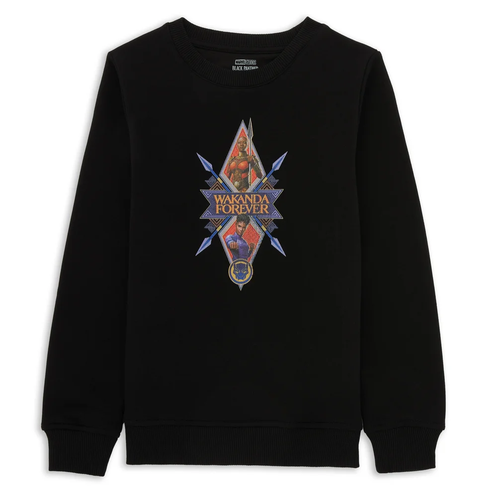 Wakanda Forever Protectors Kids' Sweatshirt - Black - 11-12 Years Image 1