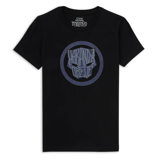 Wakanda Forever Emblem Kids' T-Shirt - Black