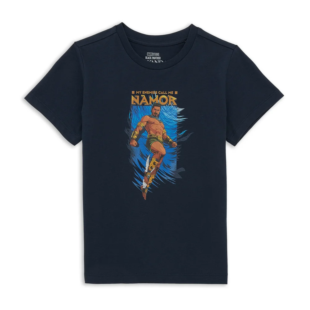Wakanda Forever Namor Kids' T-Shirt - Navy - 3-4 Years Image 1